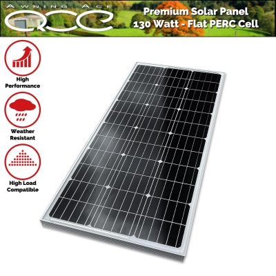 130 Watt High Performance Flat Solar Panel