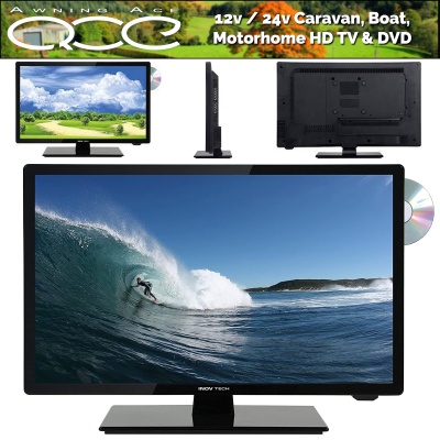 12v/24v Motorhome Ultra Compact 18.5'' HD LED TV & DVD