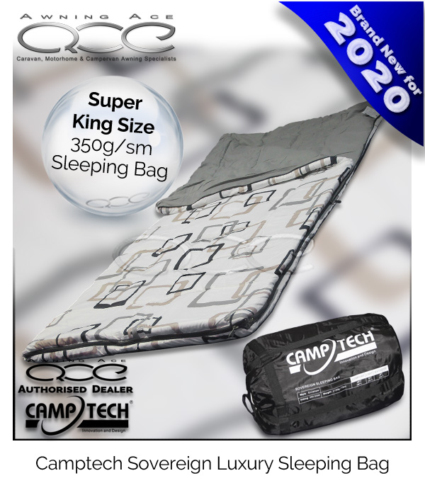 Camptech Awning Super King Sleeping Bag - ideal 3 season and summer