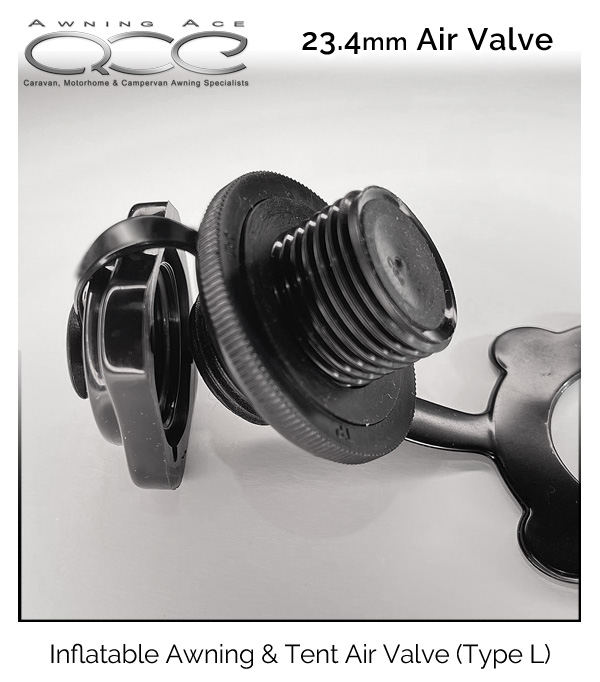 23.4mm Awning Tent Valve and Cap Assembly Replacement Air Valve