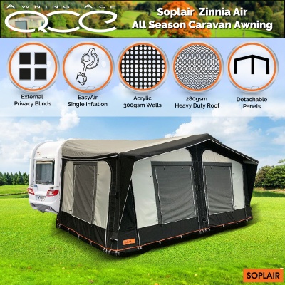 Soplair Zinnia Air Acrylic All Season Inflatable Awning