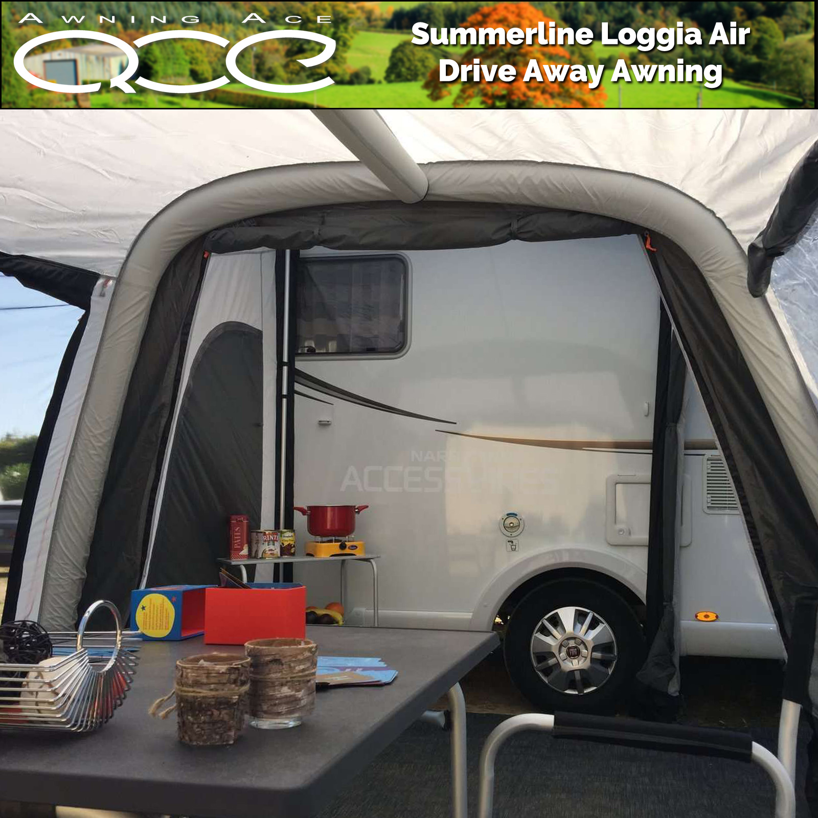 Awning SummerLine Adventurer Inflatable 210-235 cm