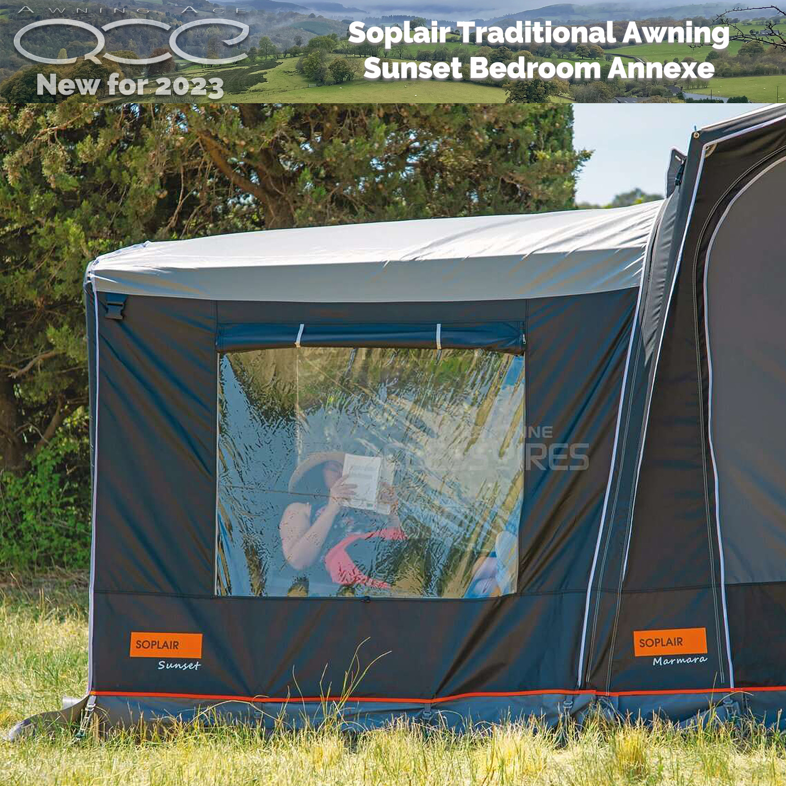 Soplair Zinnia Air Acrylic All Season Inflatable Awning 