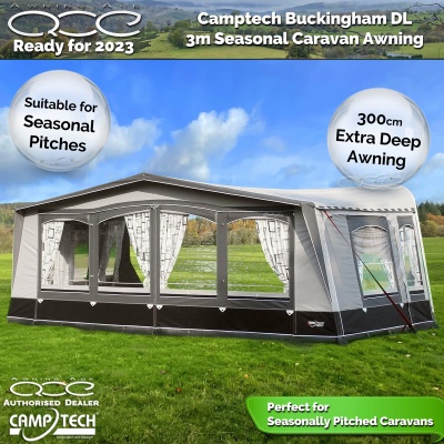 Camptech Buckingham DL 3m Luxury Seasonal Caravan Awning