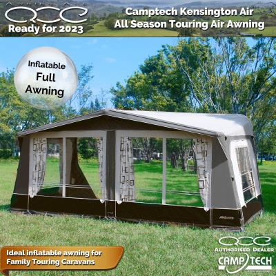 Size 19 Camptech Kensington Air Awning Repaired (1100-1125cm)