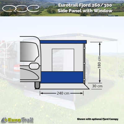 EuroTrail Fjord Sun Canopy Side Panel