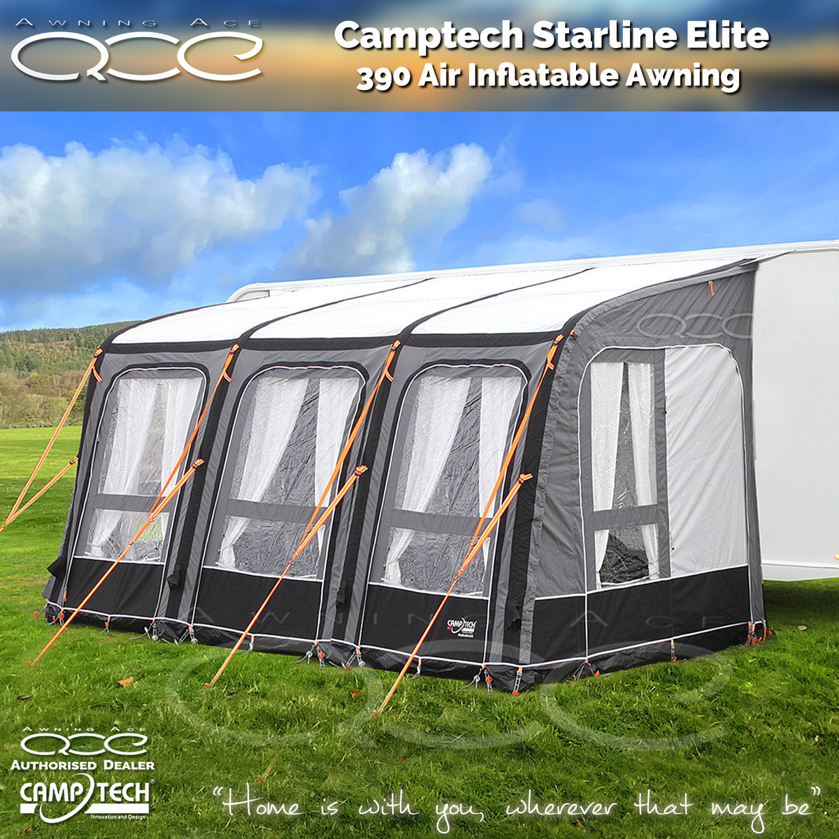 2024 Camptech Starline Elite 390 Air Inflatable Porch Awning