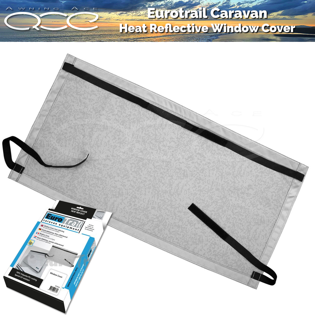 Eurotrail Heat Reflective Caravan Window Cover - awningace.com