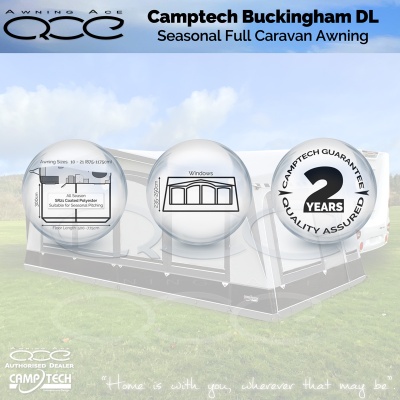 2025 Camptech Buckingham DL Seasonal Awning Xtra Deep