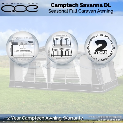 Camptech Savanna DL Seasonal Caravan Awning
