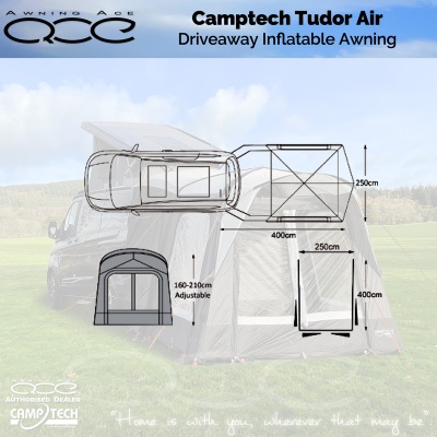 Camptech Tudor Air Campervan Tailgate Inflatable Awning