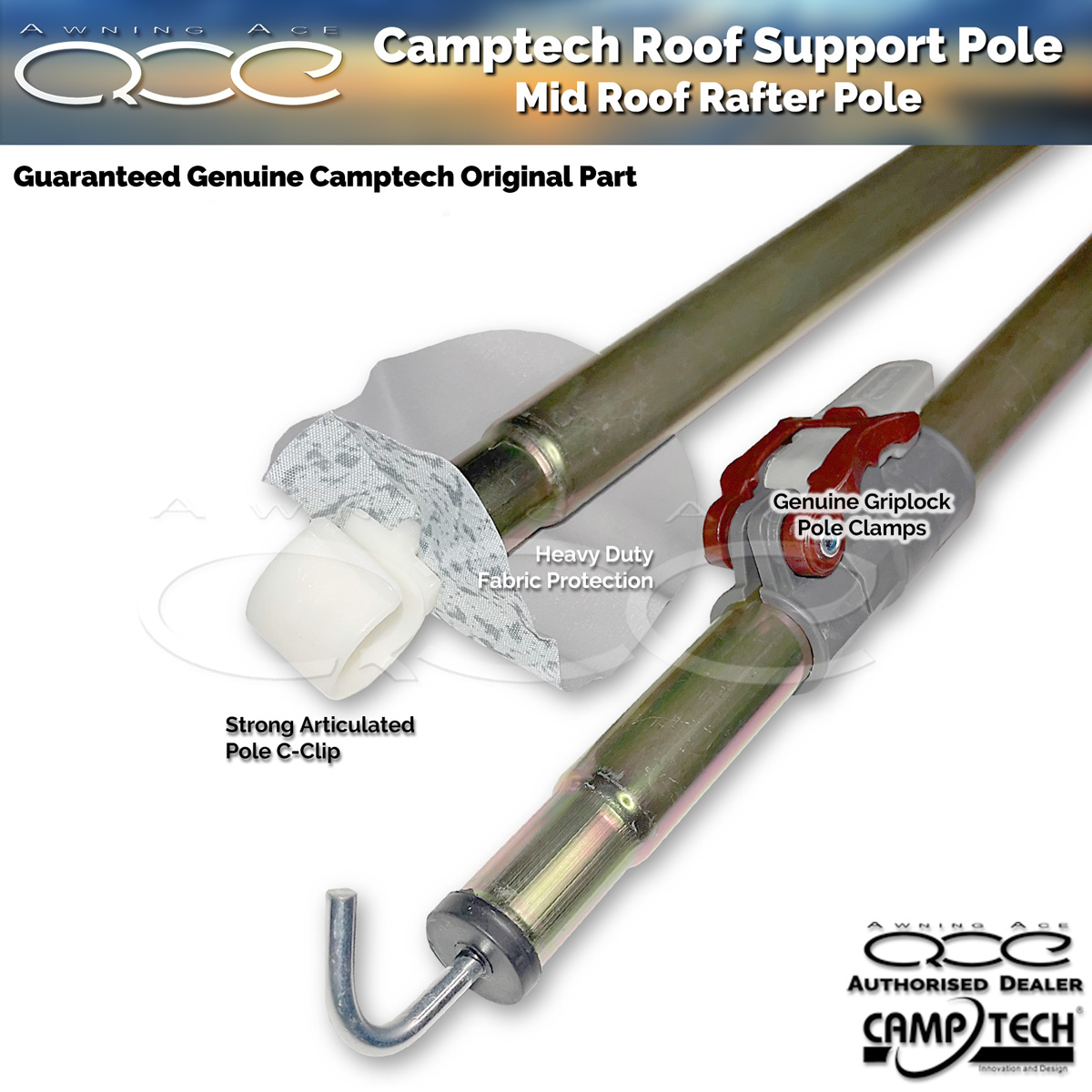 Genuine Camptech Mid Roof Rafter Support Pole