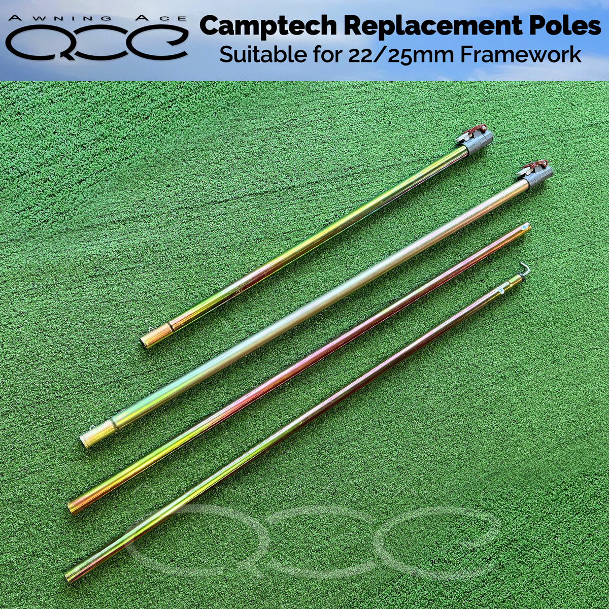 Camptech Replacement Awning Pole Bundle - awningace.com