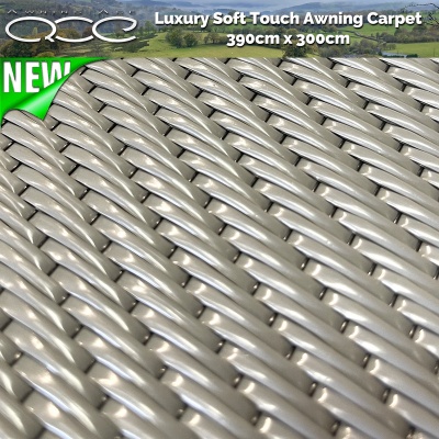 Luxury Awning Carpet 390cm x 300cm Grey