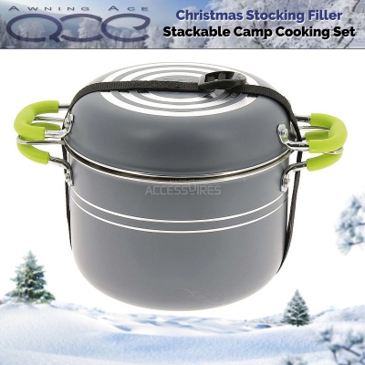 8 Piece Stackable Incasa Ceramic Coated Cookware Set