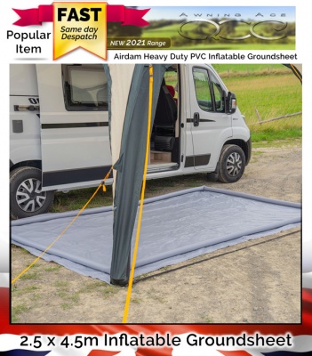 Heavy Duty Airdam Air Inflatable Awning Tent PVC Groundsheet 250 x 450cm