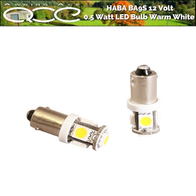 BA9S 12 Volt 0.5 Watt LED Bulb Warm White