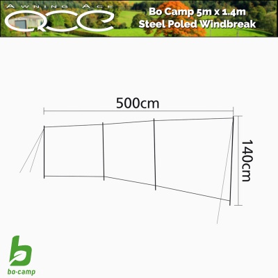 3 Panel 5 Metre Windbreak Privacy Screen - Bo-Camp Brendan