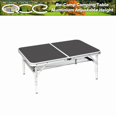 Bo-Camp Camping Table Aluminium Adjustable Height 90x60cm