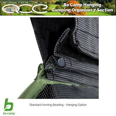 Camping Hanging Organiser - 7 Section Wardrobe