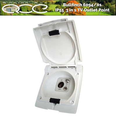 Bullfinch 6094 12v TV/Sat Access Point IP55 Panel