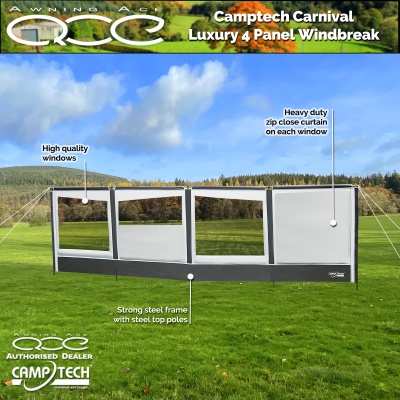 Camptech Carnival Windbreak Deluxe 4 Panel