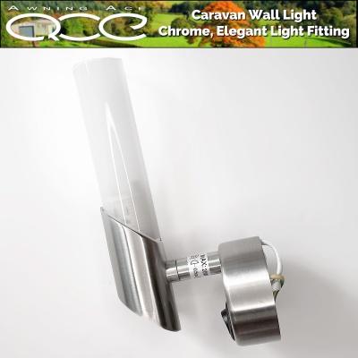 Chrome Wall Mounted Glass Tube Light