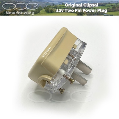 Clipsal 2 Pin (Flat) 12v 15amp Plug