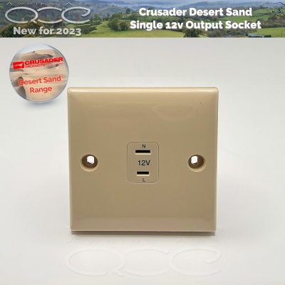 Crusader 12v Outlet Socket Desert Sand Range