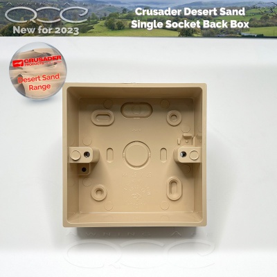 Crusader Electric Back Box Desert Sand Range