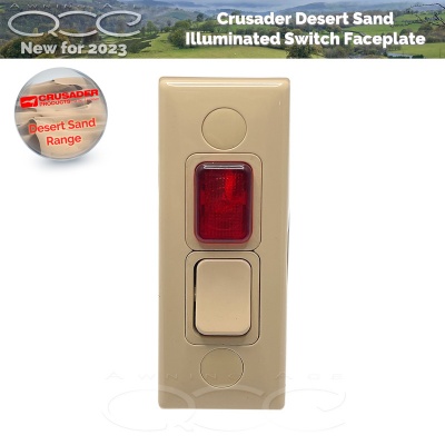 Crusader Illuminated Heater/Cooker Switch Desert Sand