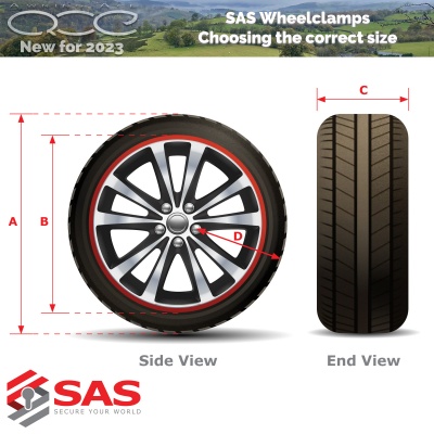 SAS Defender Wheelclamp Sold Secure Gold Clamp