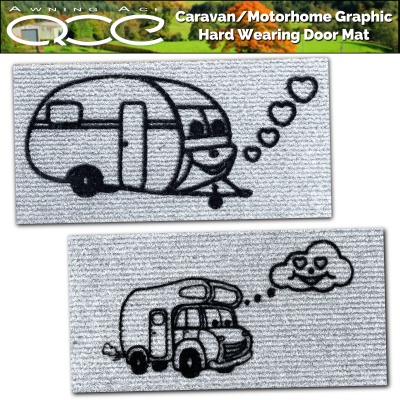 Caravan Motorhome Graphic Door Mat