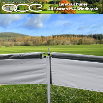 Eurotrail Dunes 3 Panel All Season Windbreak with Windows