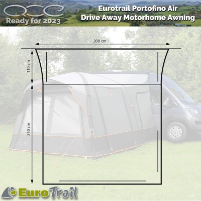 EuroTrail Portofino Air Driveaway Motorhome Awning 240-290cm