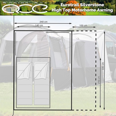 EuroTrail Silverstone 330 Drive Away Motorhome Awning