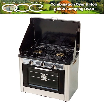 Portable Camping Double Gas Hob & Roasting Oven