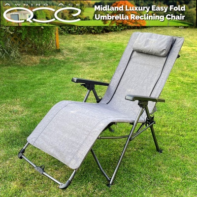 Camping Umbrella Reclining Relaxer Luxury Chair