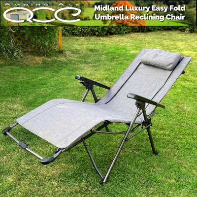 Camping Umbrella Reclining Relaxer Luxury Chair