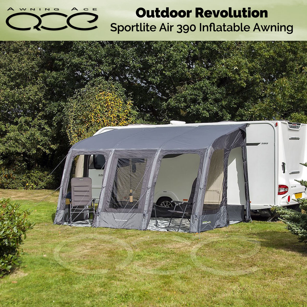 Outdoor Revolution Sportlite Air 390 Caravan Awning
