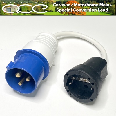 Special Conversion Lead Continental Socket to Caravan Plug