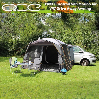 EuroTrail San Marino Air Driveaway Awning VW T4, T5 & Van Conversions 180-210cm