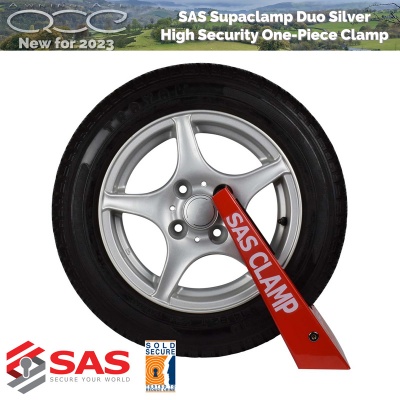 SAS Supaclamp Duo Wheelclamp Sold Secure Silver