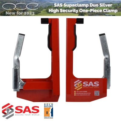 SAS Supaclamp Duo Wheelclamp Sold Secure Silver
