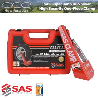 SAS Supaclamp Duo Wheelclamp Sold Secure Silver