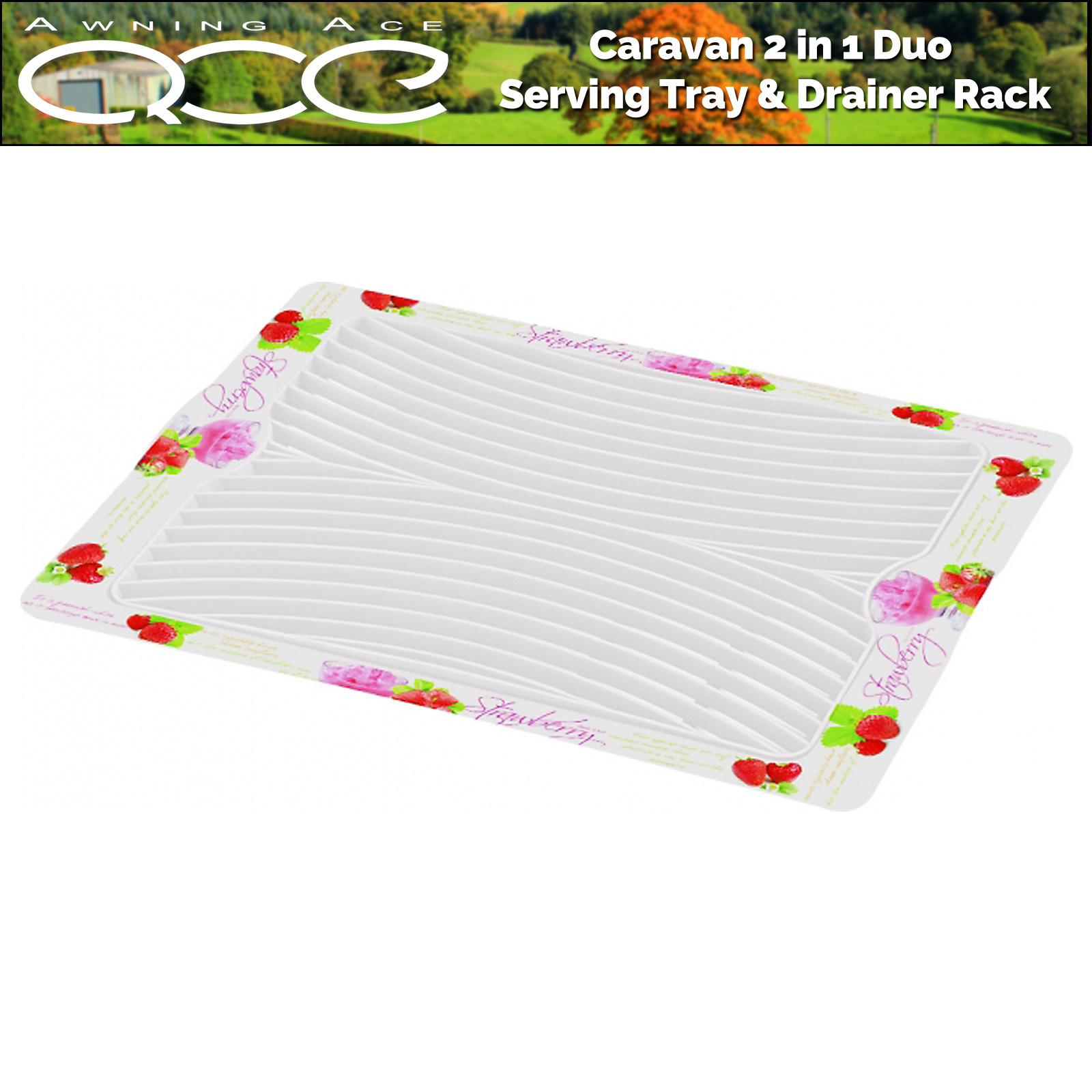 Bandeja de servir y estante drenaje Caravan Melamine Duo - Imagen 3 de 5