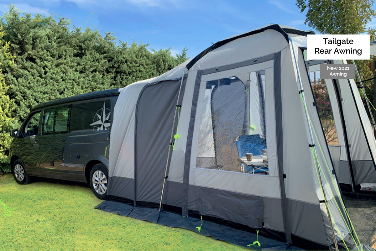 VW Tailgate Campervan Rear Fitting Drive Away Awning VW Tailgate Campervan Rear Fitting Drive Away Awning