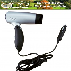 12v Compact Travel Hairdryer for Festivals, Camping, Car