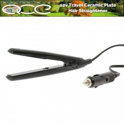 12v Compact Travel Hair Straightener for Festivals, Camping