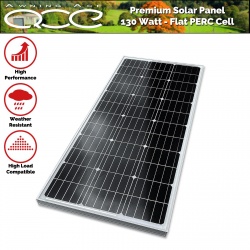 130 Watt High Performance Flat Solar Panel